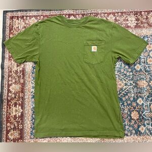 CARHARTT Men's Green Pocket T-Shirt Sz S